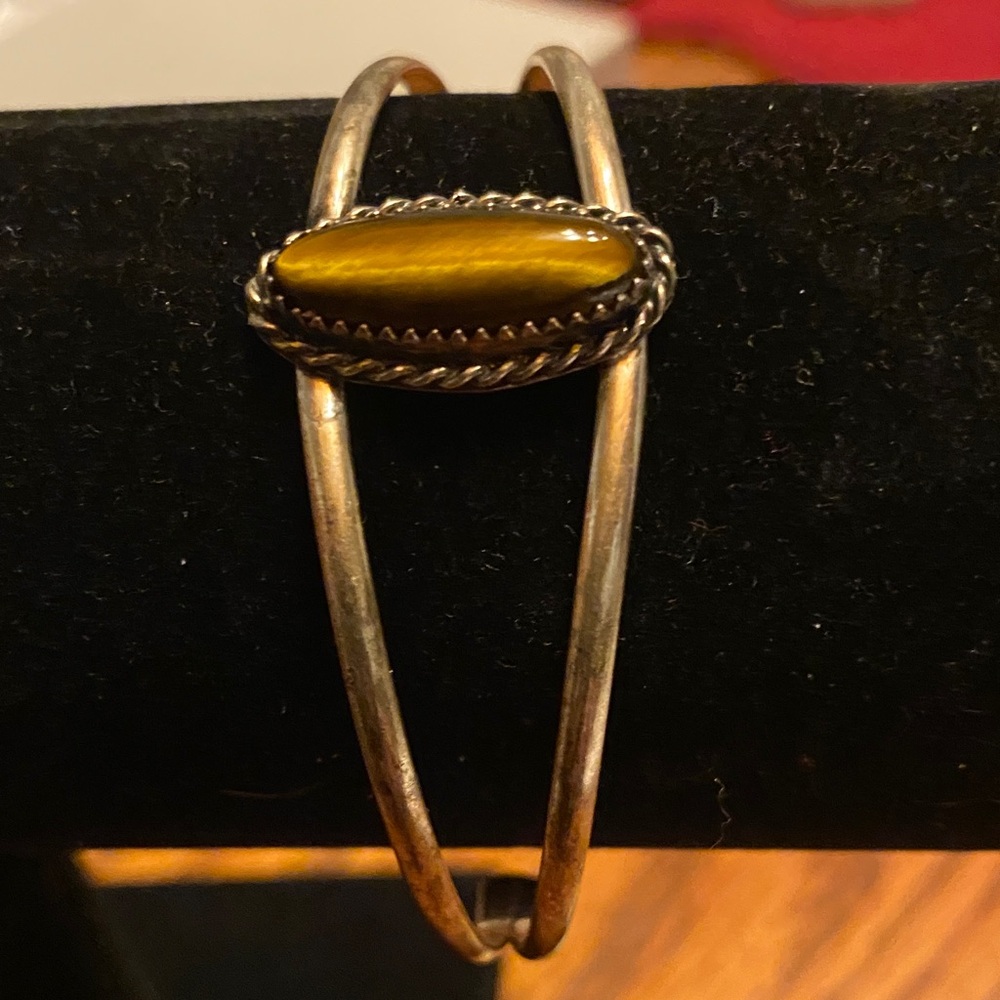 Native American Sterling Cuff Bracelet